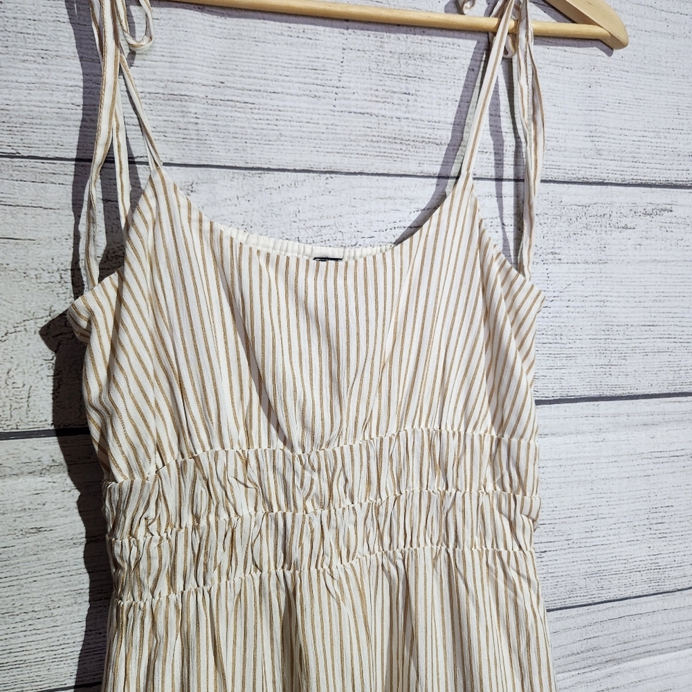 MINKPINK Cream Striped Dress, NWT Size S - Picture 4 of 10